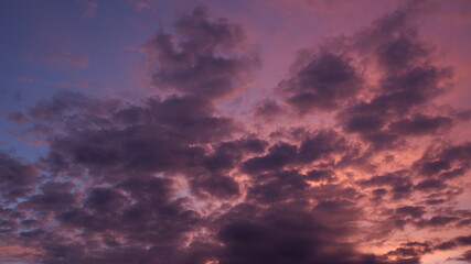Sky with cloud and sunset