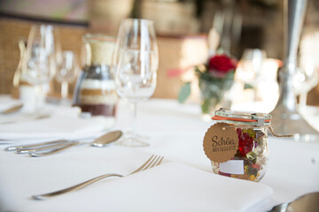 table decoration for wedding celebration