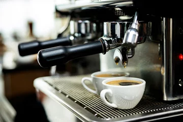 Tableau sur aluminium  Coffee machine espressos shot .  © SHUTTER DIN