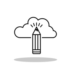 Creative idea icon in trendy flat style. Innovative symbol for your web site design, logo, app, UI Vector EPS 10.	