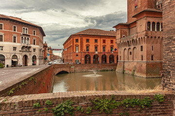 Medieval castle of Ferrara the historical Italian city 10