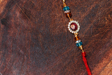 Directly above shot of rakhi during the Raksha Bandhan festival