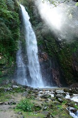 Fototapeta premium Waterfall in Tirthan Valley, Himachal Pradesh, India