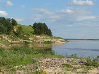 steep Bank of the river