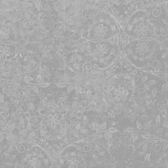 old grunge gray grey white vintage cement texture with floral seamless pattern print tiles wallpaper texture background square