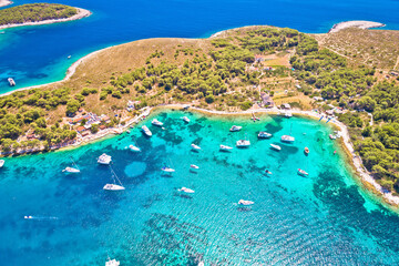Pakleni otoci sailing destination arcipelago aerial view