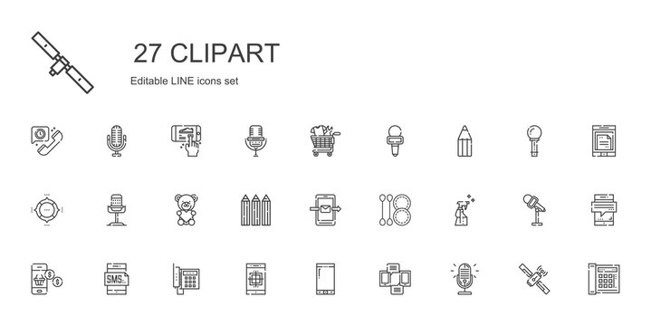 clipart icons set