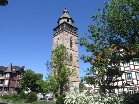 Nikolaiturm Fachwerkstadt Eschwege in Hessen an der Werra