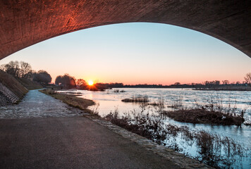 Sunset above the Loire Valley