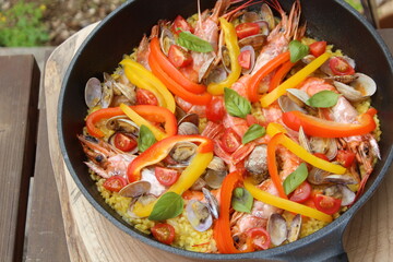 手作りパエリア