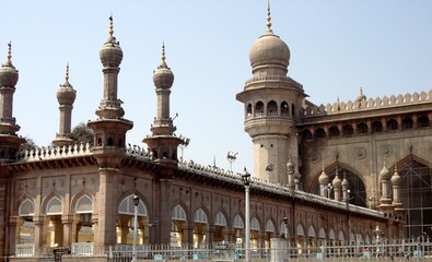 Fototapeta na wymiar Beautiful view of Mecca Masjid at Hyderabad India