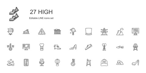 high icons set