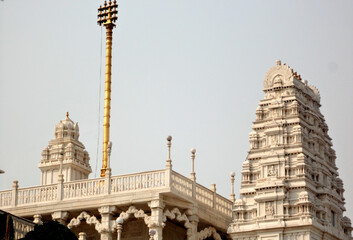 Beautiful Hindu temple Birla Mandir at Hyderabad