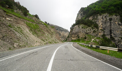 The Kurtatin Gorge in North Ossetia-Alania