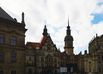 Fototapeta na wymiar Die Altstadt von Dresden, Sachsen