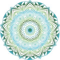 Circle mandala with vibrant, vintage colors. Colorful card, wallpaper. Relax and meditation poster. Enjoy! Eps 10.	