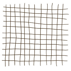 grid in white isolated 