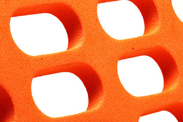 orange foam packaging