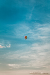 Balloons flying above the Loire Valley