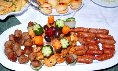 served traditional macedonian and balkans food, kebap