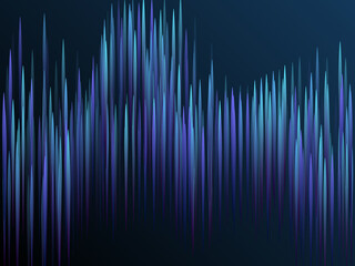 Glowing lines falling abstract big data concept tech vector background.