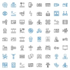 Obraz premium camera icons set