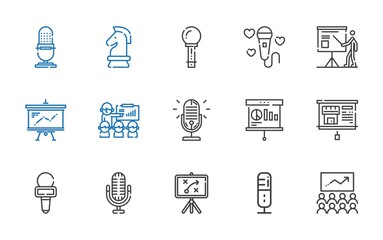 audience icons set
