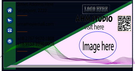business card Design template vector file download
