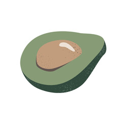avocado icon on transparent background