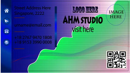 business card Design template vector file download