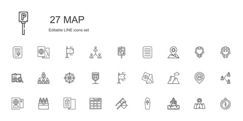 map icons set