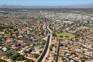 Sun Circle Trail Aerial view in Mesa, Arizona