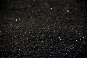 brilliant black background for a festive decoration