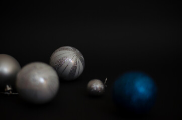 out of focus Christmas balls