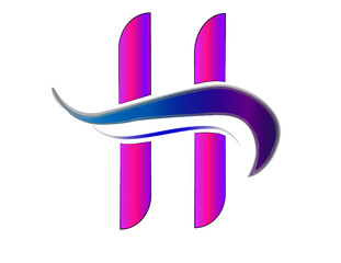H Type modern logo vector free download