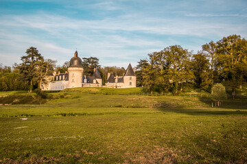 Fototapeta na wymiar Castle of the Gué-Péan in France