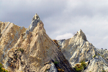 Obraz premium New Zealand- Coastal Beautifully Eroded Cliffs