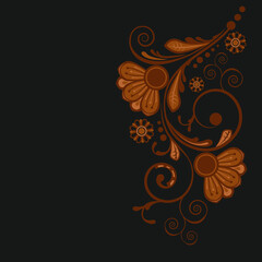 abstract floral decorative background for design