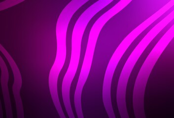 Dark Pink vector background with wry lines.