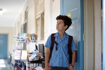 Primary school student at school