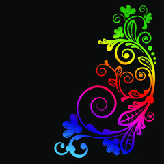 abstract floral decorative background for design