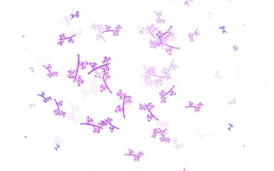Light Purple, Pink vector abstract design with branches.
