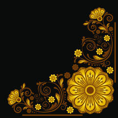 abstract floral decorative background for design