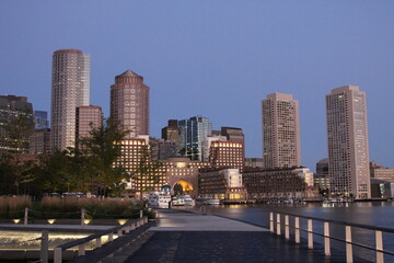Fototapeta na wymiar Boston in lights