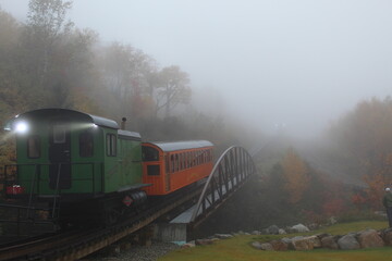 Foggy train