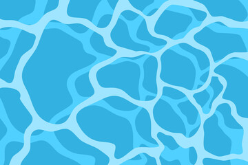 Blue water surface vector background