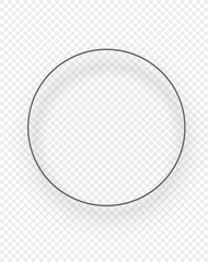 Circle frame on transparent background