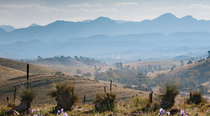 Mountain landscape view of the Flinders Ranges