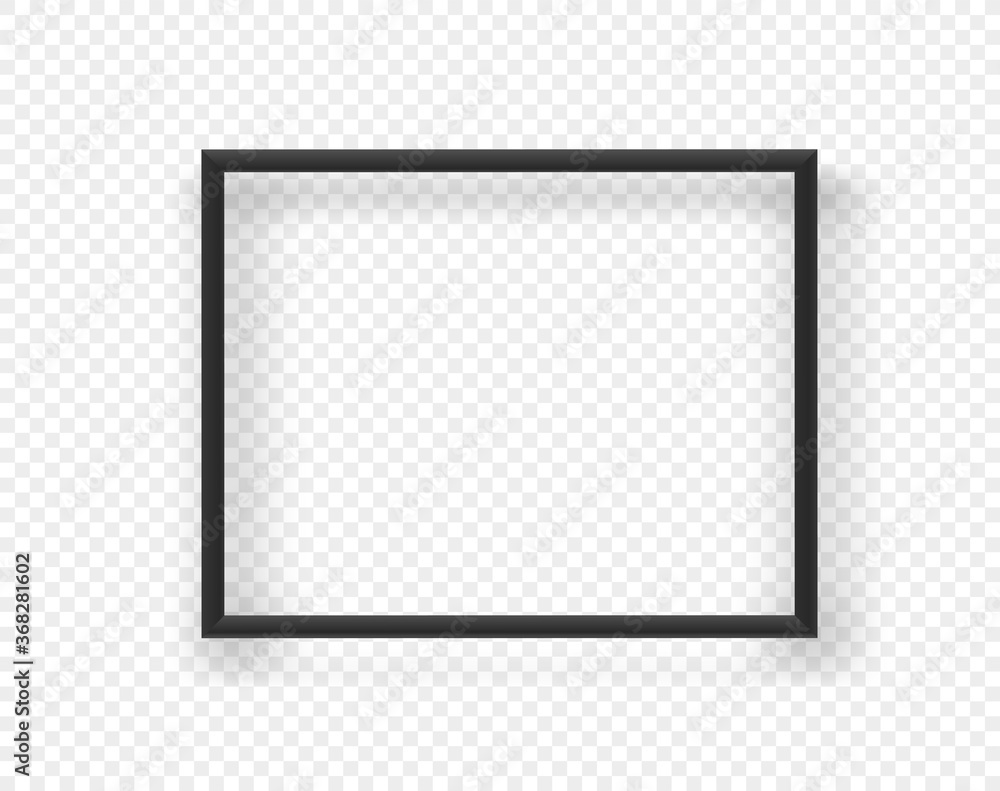 Poster circle frame on transparent background