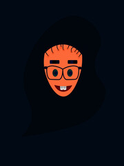 Bald Cartoon illustration